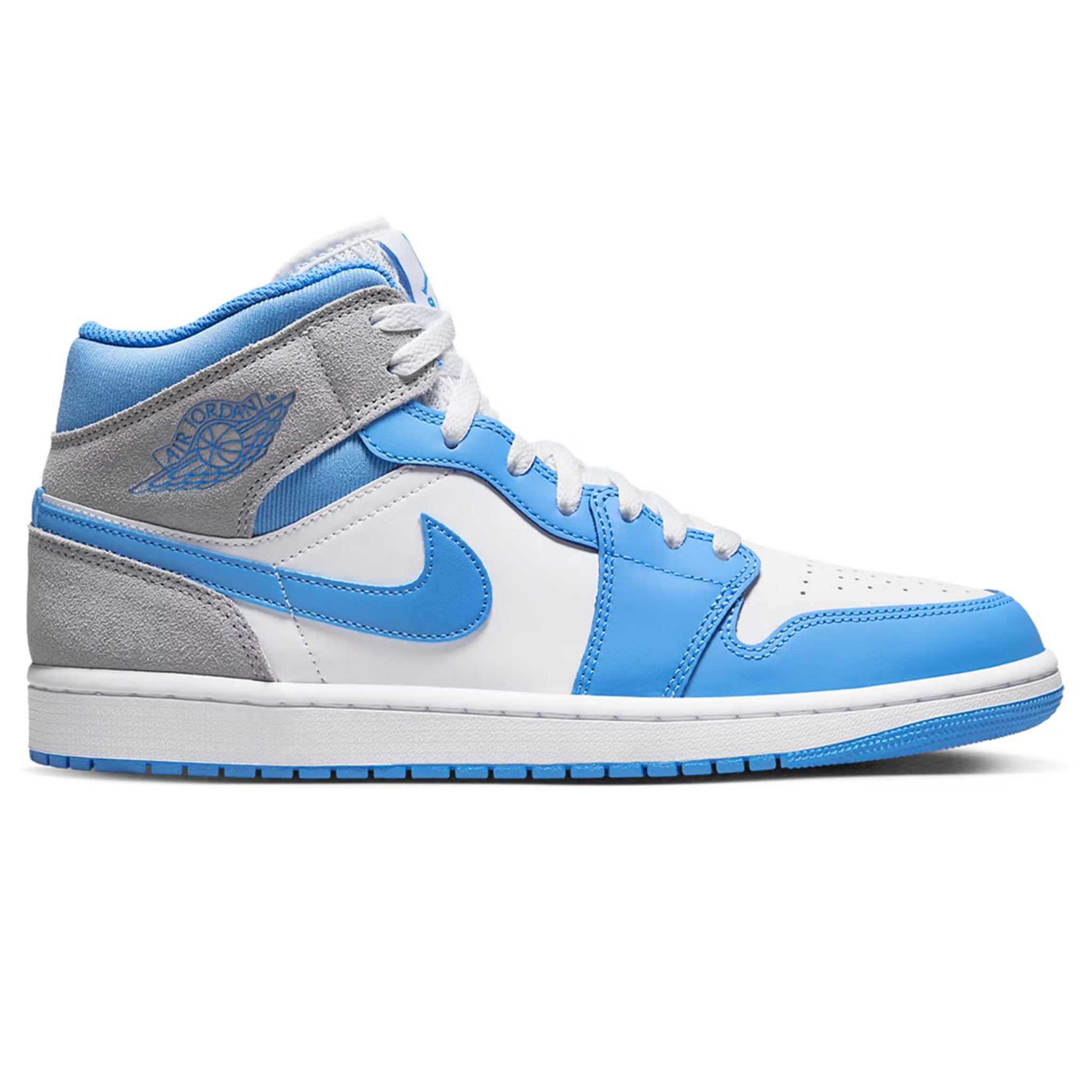 Image of Air Jordan 1 Mid University Blue Grey